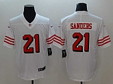 Nike 49ers 21 Deion Sanders White Color Rush Vapor Untouchable Limited Jersey,baseball caps,new era cap wholesale,wholesale hats